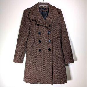 Giacca Brown Tweed Pea Coat S